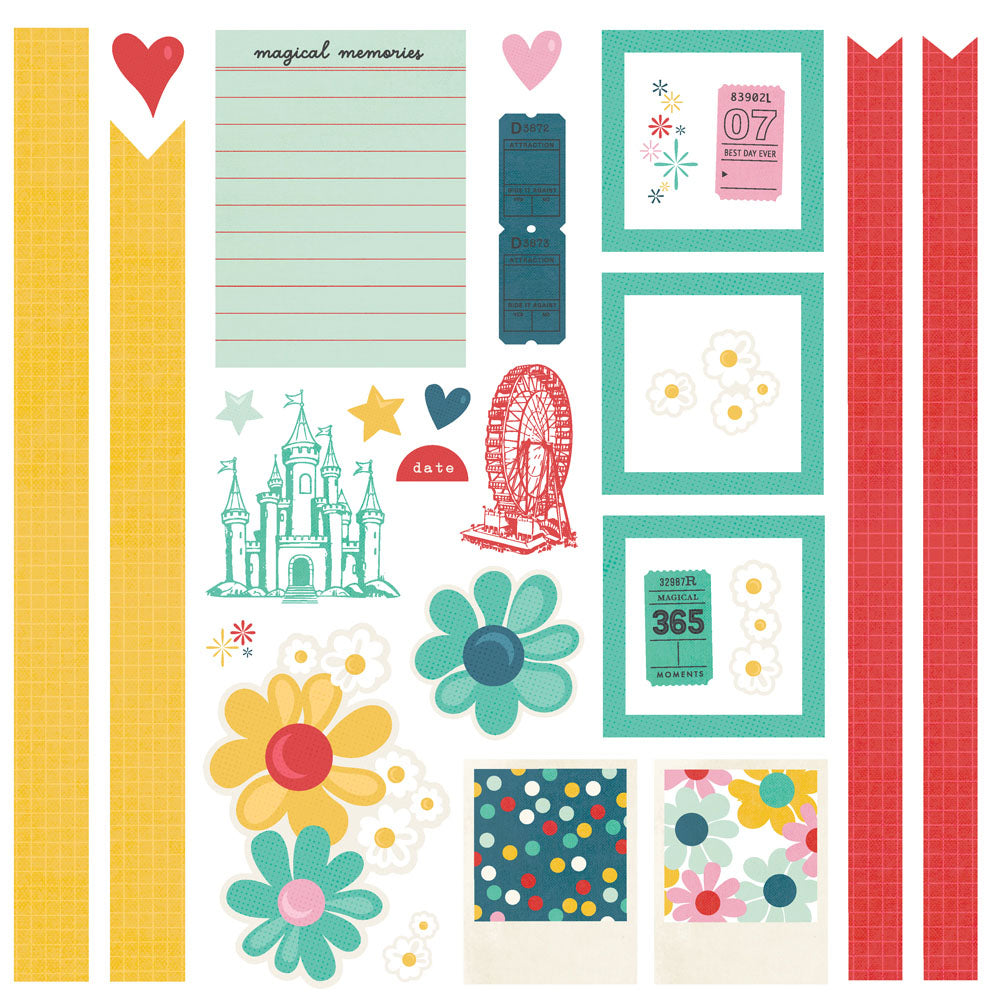 Simple Stories Simple Pages SAY CHEESE HAPPIEST PLACE Page Kit
