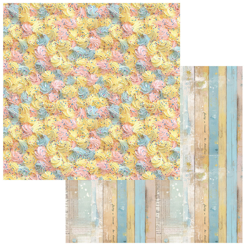 49 and Market GLIMMER GLEE TOAST 12”X12” Scrapbook Paper