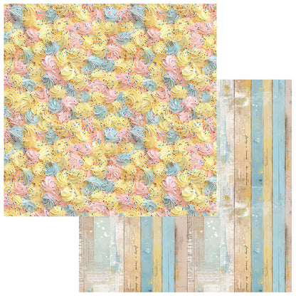 49 and Market GLIMMER GLEE TOAST 12”X12” Scrapbook Paper