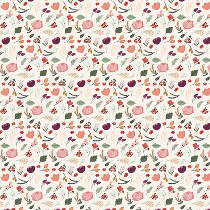 Carta Bella Wine FEELING FINE FLORAL 12&quot;X12&quot; Scrapbook Paper