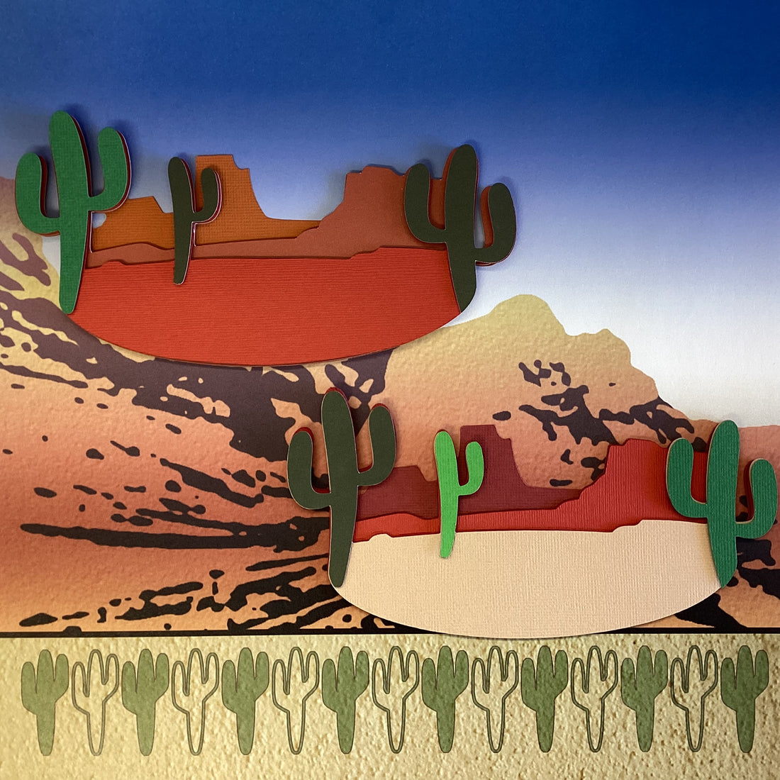 MOUNTAIN CACTUS Red Rock Mt. Charleston Grand Canyon Travel Laser Cut