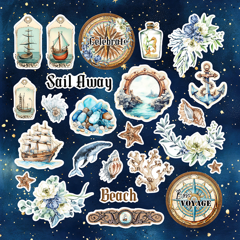 Memory Place SAIL AWAY Ephemera DieCuts 24pc