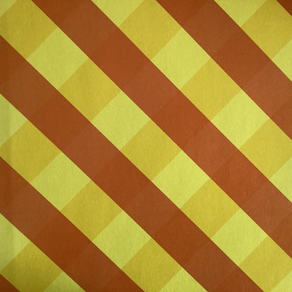 BIG PLAID Yellow Orange 12”X12” Scrapbook Paper