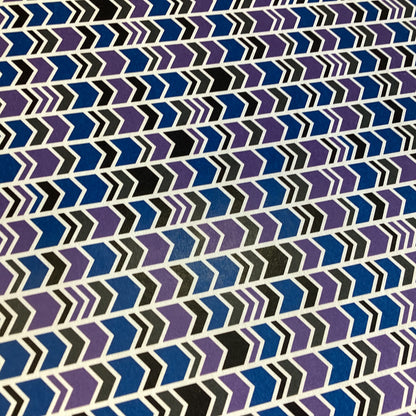 CHEVRON ARROWS Purple Royal Blue 12”X12” Scrapbook Paper