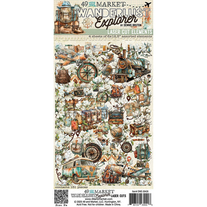 49 and Market Wanderlust Explorer LASER CUT ELEMENTS