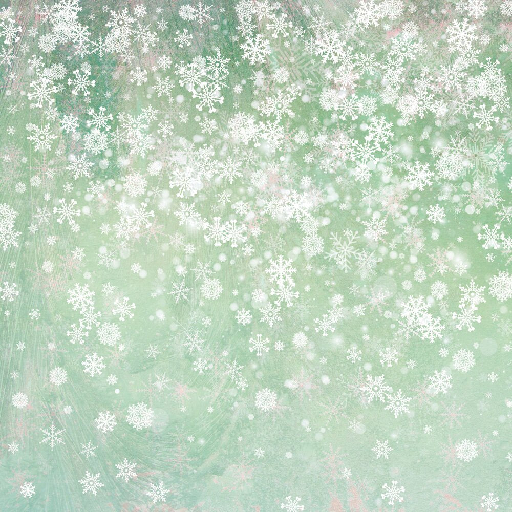 Crafters Companion SNOWFLAKE SWIRLS 12X12 Paper Pad 32pc