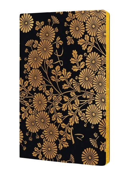 Soft Touch Black Yellow CHRYSANTHEMUMS JOURNAL