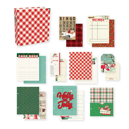 Simple Stories Simple Vintage HOLLY JOLLY Sn@p! BINDER 6"X8" Snap Album
