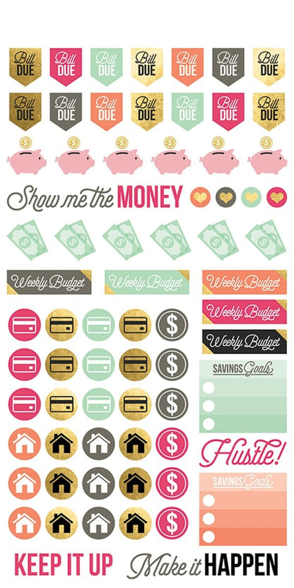 Paper House Life Organized BUDGET WEEKLY PLANNER Sticker Pack