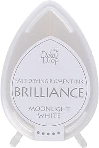 Brilliance Dew Drop Pigment Ink MOONLIGHT WHITE 1pc Pad