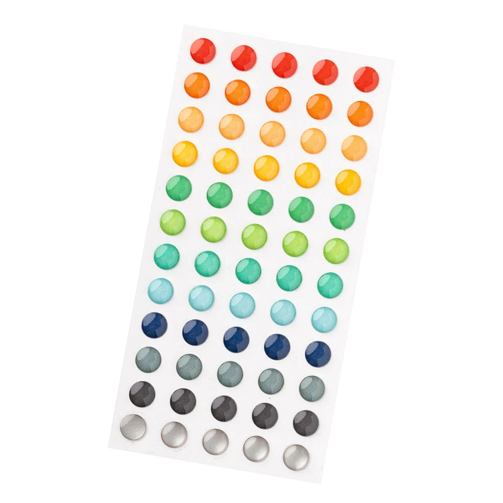 Pebbles COOL BOY Enamel Stickers 60pc