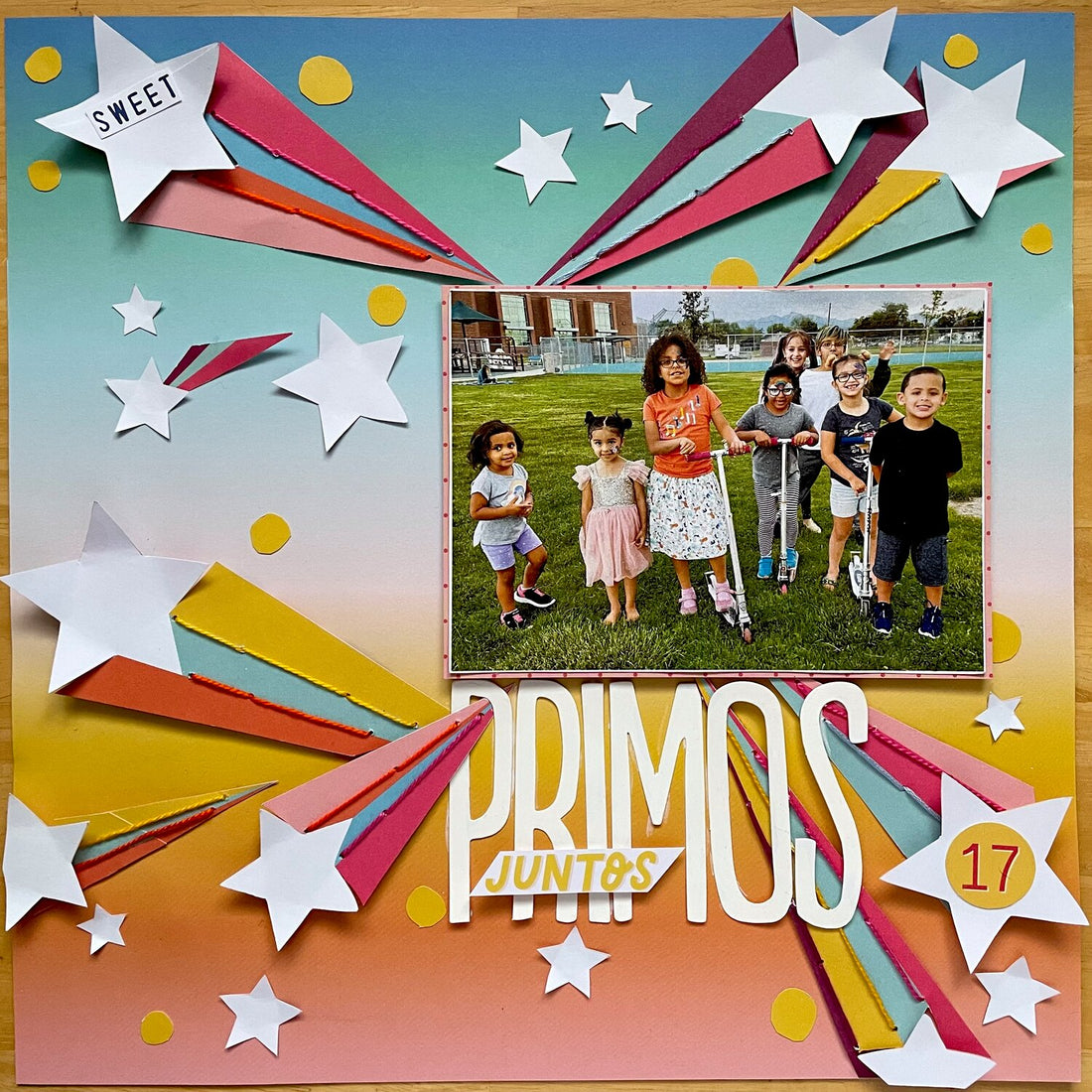 Obed Marshall FANTASTICO UP &amp; DOWN 12"X12" Scrapbook Paper