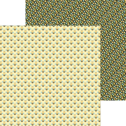Doodlebug BEE HAPPY 12X12 Paper Pack 13pc
