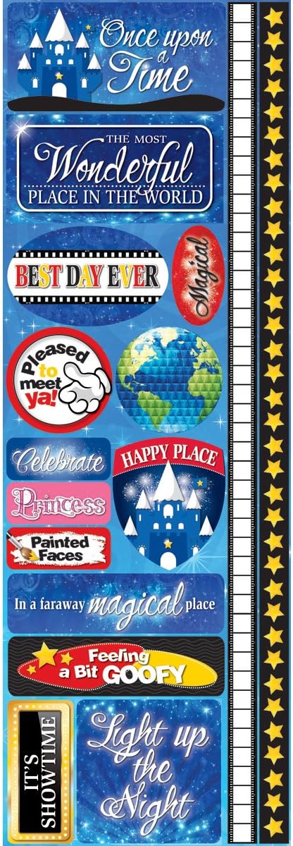 Reminisce Signature Series MAGICAL Diecut Stickers 16pc