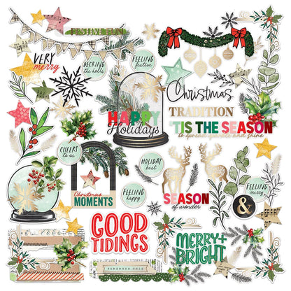 49 and Market Vicki Boutin MISTLETOE &amp; MEMORIES Foiled Die-Cut Assortment