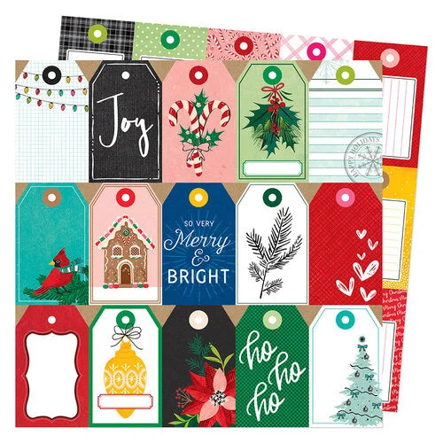 Vicki Boutin PEPPERMINT KISSES 12&quot;X12&quot; Scrapbook Paper