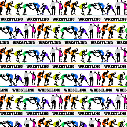 Neon Sports WRESTLING KIT 12&quot;X12&quot; Scrapbook Paper 12 Sheets