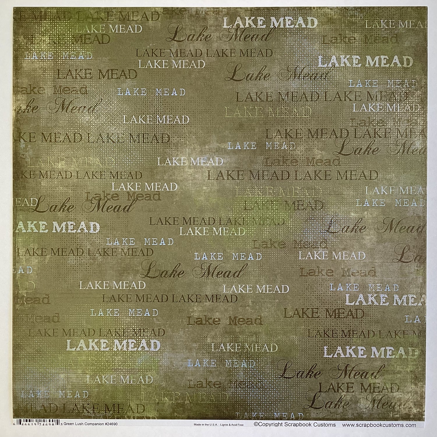 LAKE MEAD KIT 12&quot;X12&quot; Travel Scrapbook Paper With Laser Title