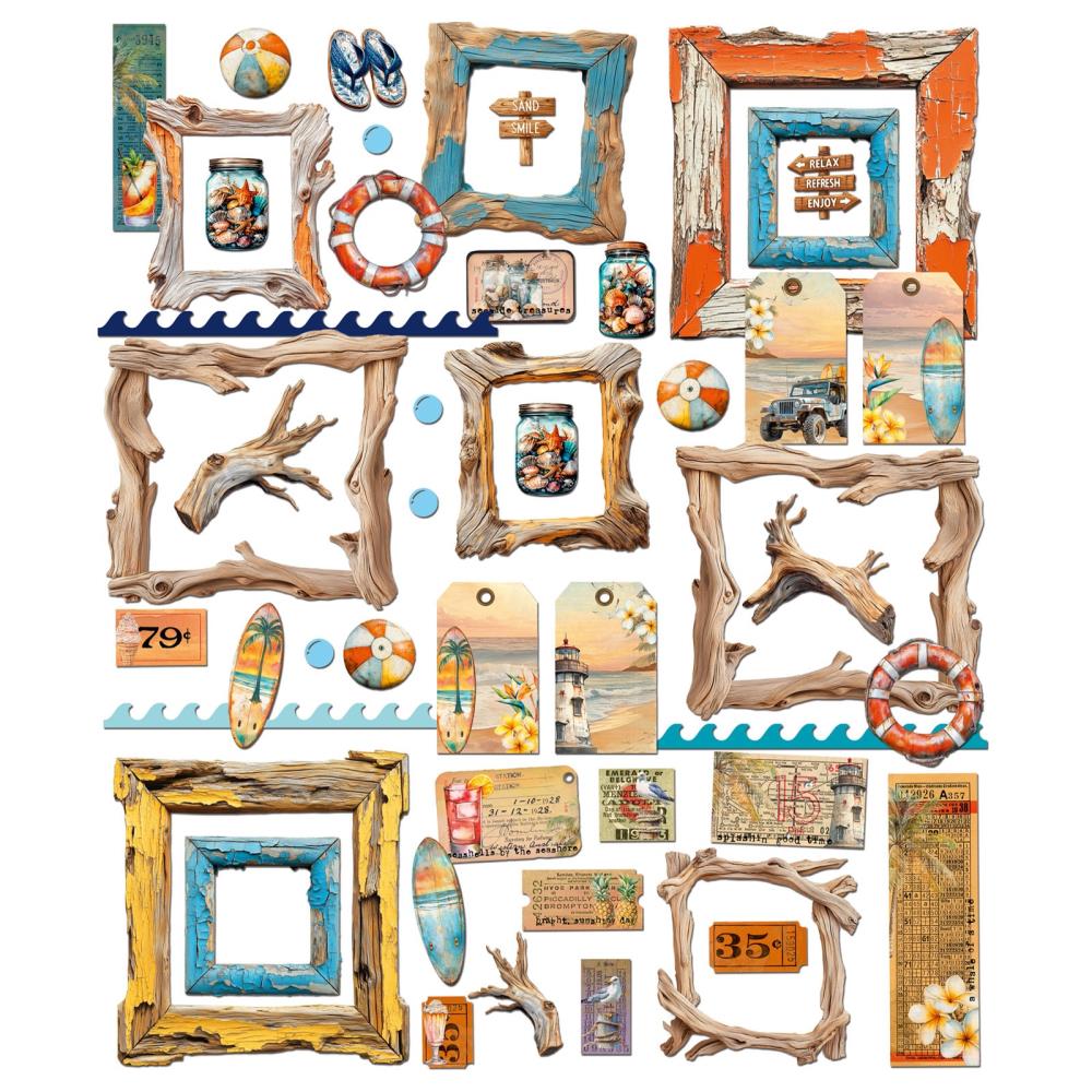 49 and Market BEACH VIBES Die Cut Elements