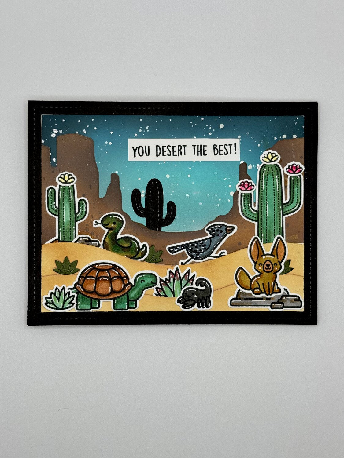 Lawn Fawn CRITTERS IN THE DESERT Stamps &amp; Die SET