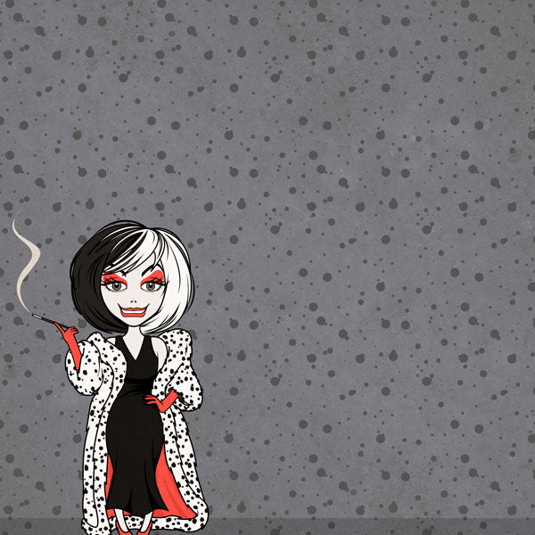 Magical Villian PERFECTLY WRETCHED DS 12&quot;X12&quot; Scrapbook Paper