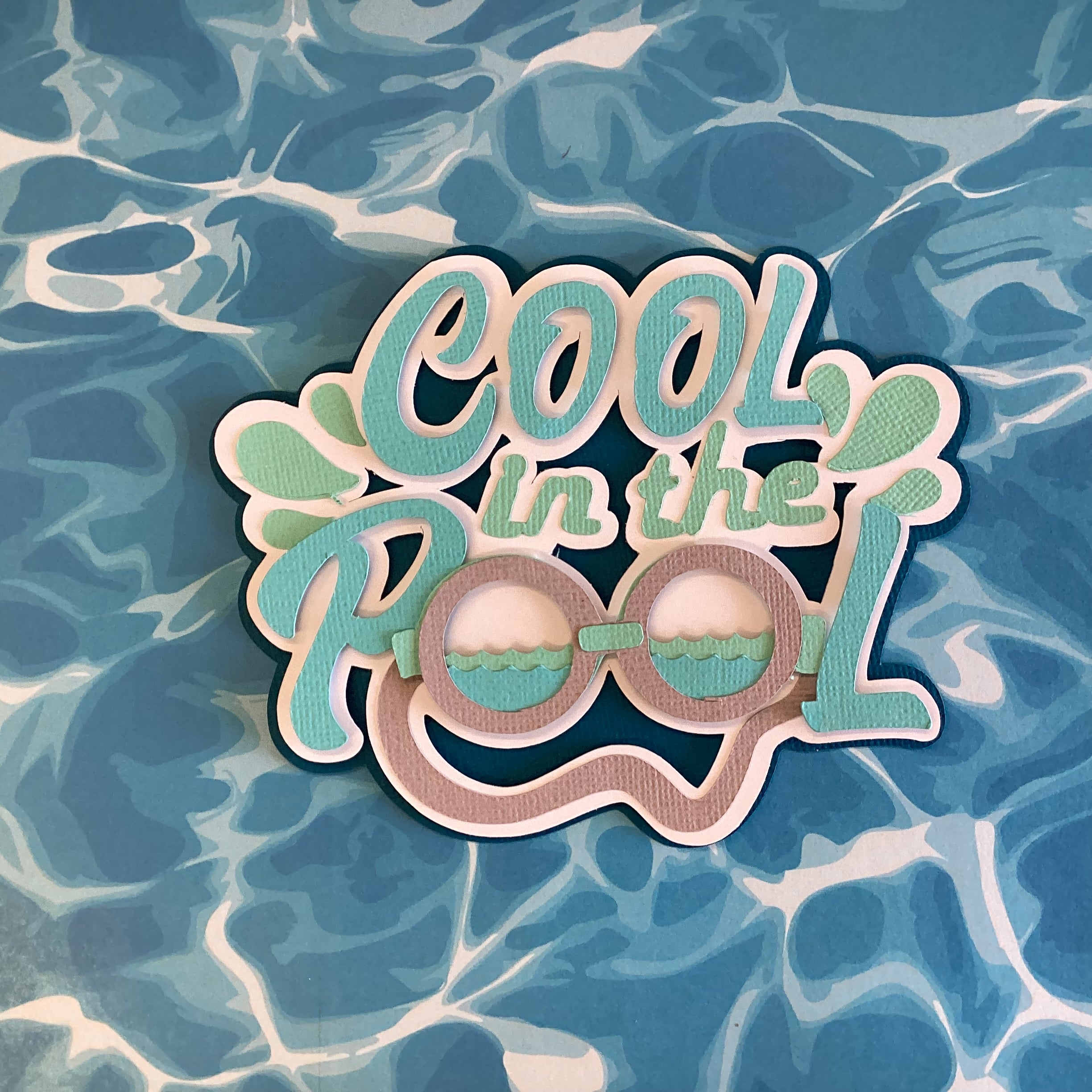 Summer COOL IN THE POOL Die Cuts