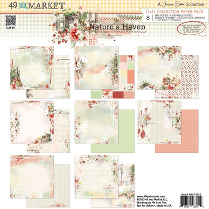 49 and Market NATURE’S HAVEN 12X12 Solid Cardstock Pack