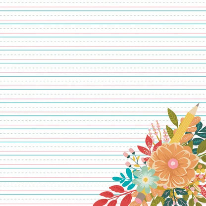 Simple Stories BOOK FAIR 12"X12" Scrapbook Paper