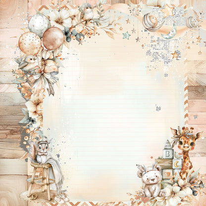 49 and Market LITTLE DREAMERS 12"X12" Scrapbook Paper