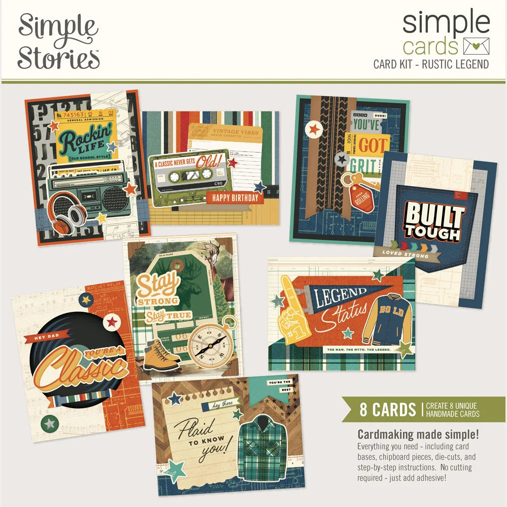 Simple Stories Simple Cards RUSTIC LEGEND Card Kit
