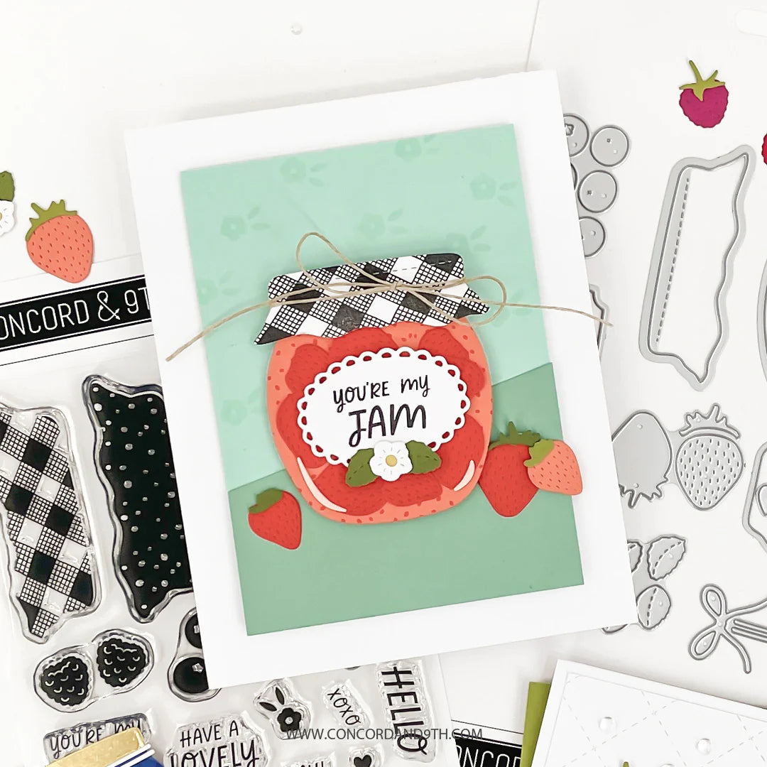 Concord &amp; 9th BERRIES AND JAM Stamp &amp; Die Set