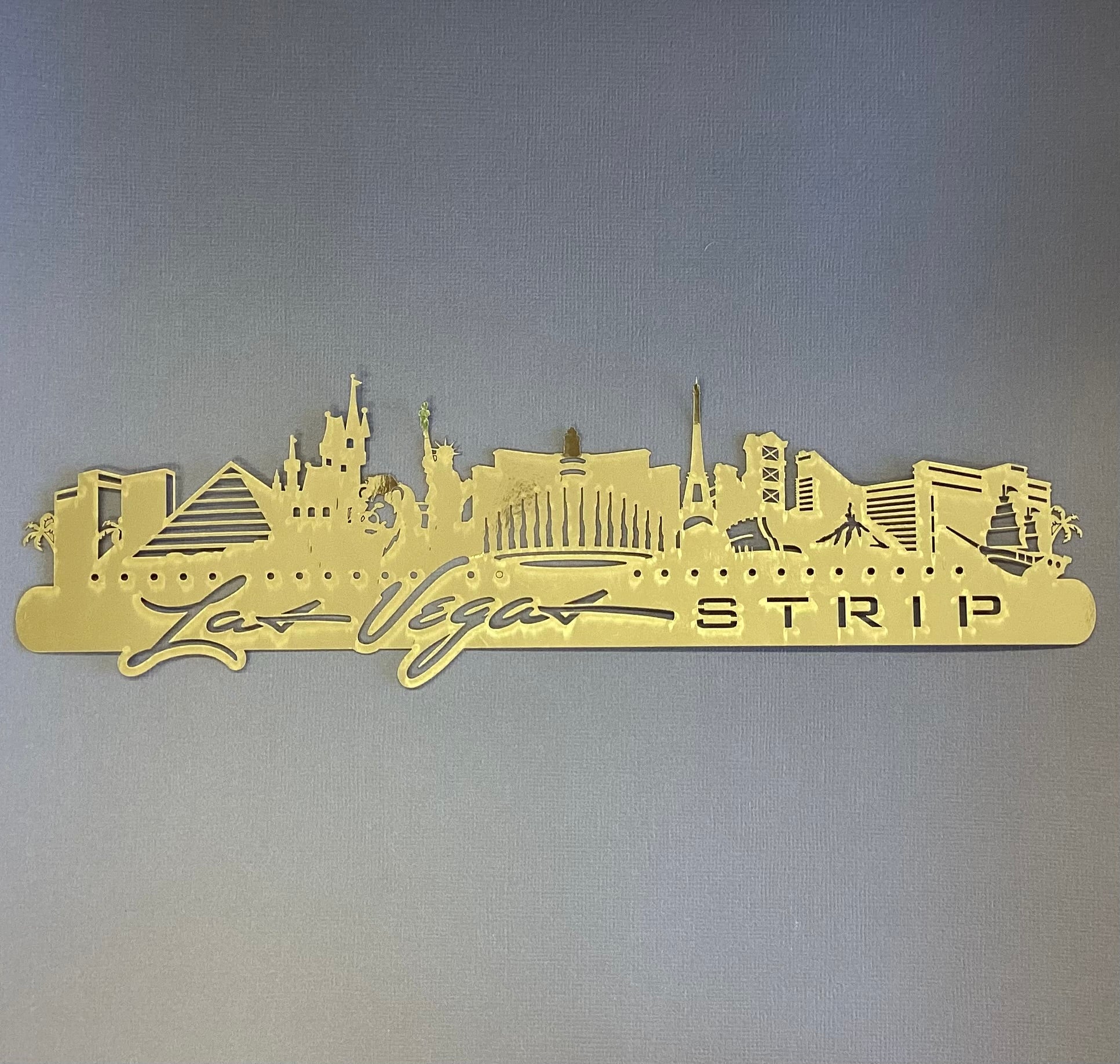 LAS VEGAS STRIP Skyline Travel Border Laser Cuts LV