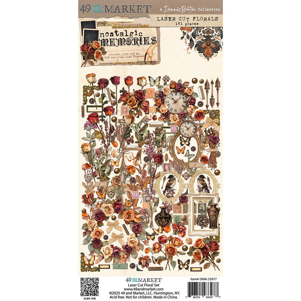 49 and Market NOSTALGIC MEMORIES Laser Cut Florals