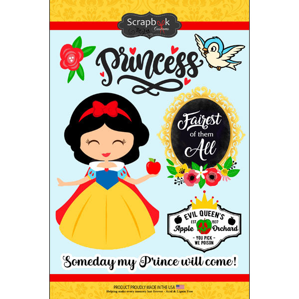 FAIREST PRINCESS KIT 12”X12” Scrapbook Kit Snow White Disney 3pc