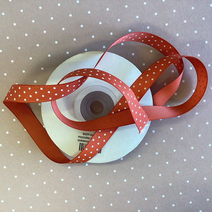 Stampin Up GROSGRAIN POLKA DOT RIBBON 1/2” 1 Yard