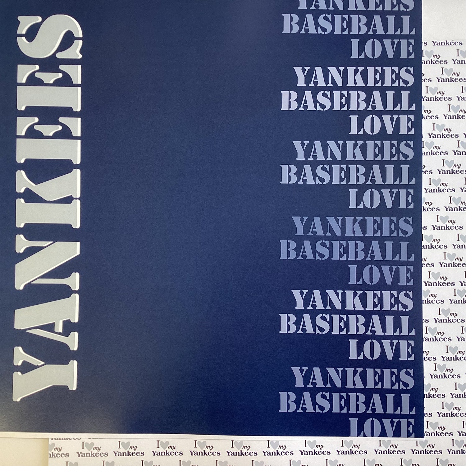 Scrapbooksrus YANKEES BASEBALL 12&quot;X12&quot; Scrapbook Paper Kit 12 Sheets