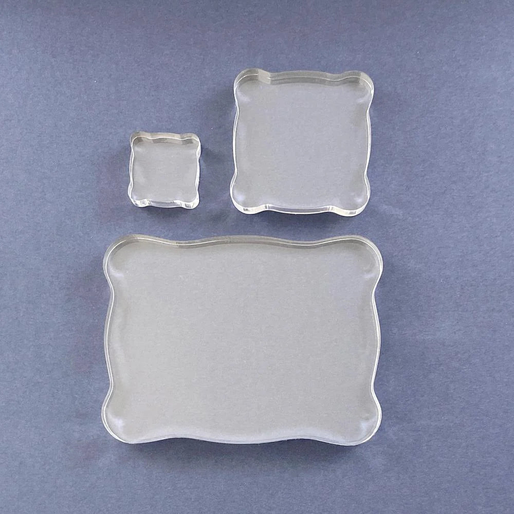 Tonic Studios CRAFTER’S ACRYLIC Stamping Block Collection 3pc