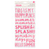 Thickers Pebbles Fun in the Sun SUNSHINE Puffy Phrase Stickers 118pc