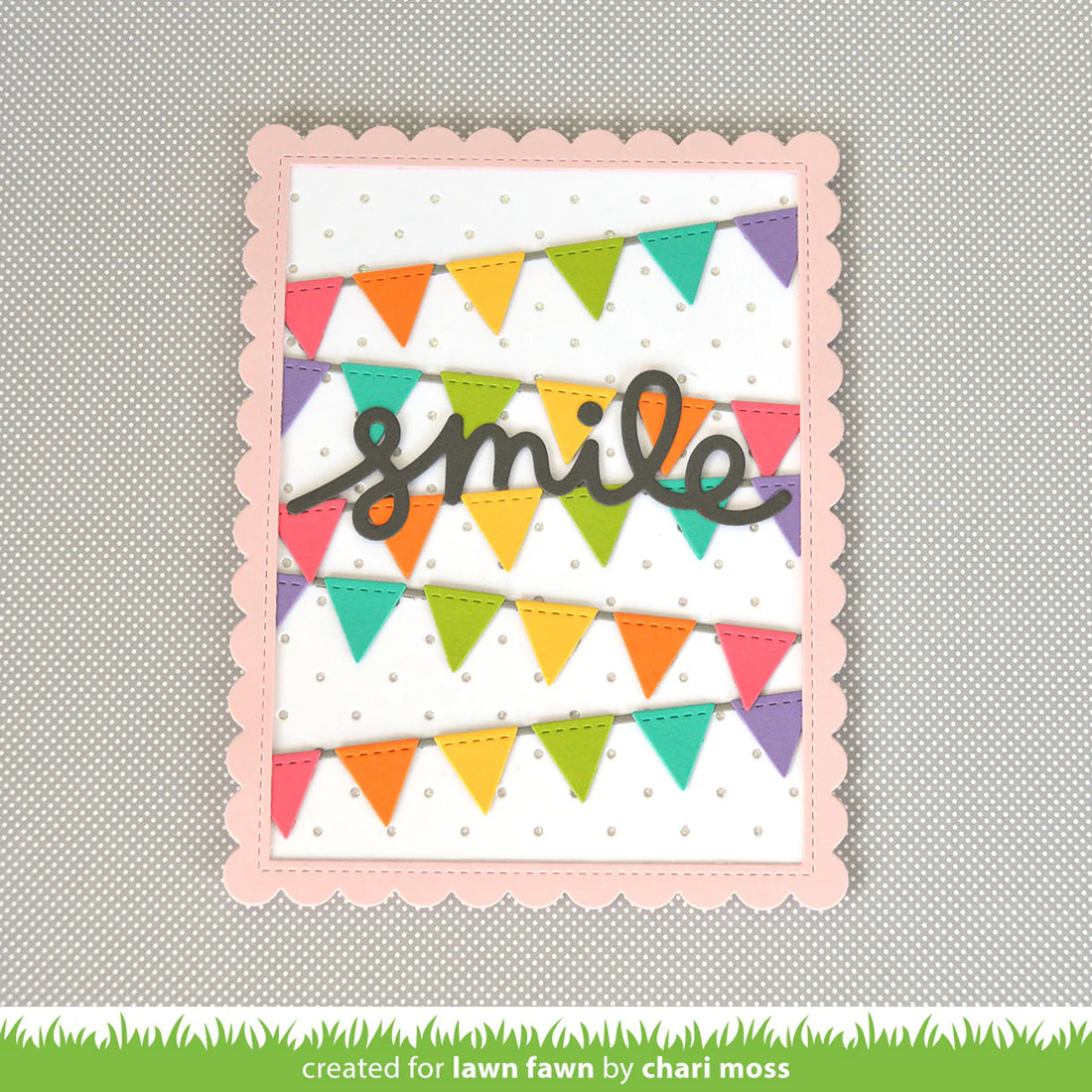 Lawn Cuts BUNTING BORDERS Custom Craft Dies 5pc