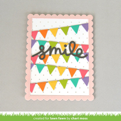 Lawn Cuts BUNTING BORDERS Custom Craft Dies 5pc