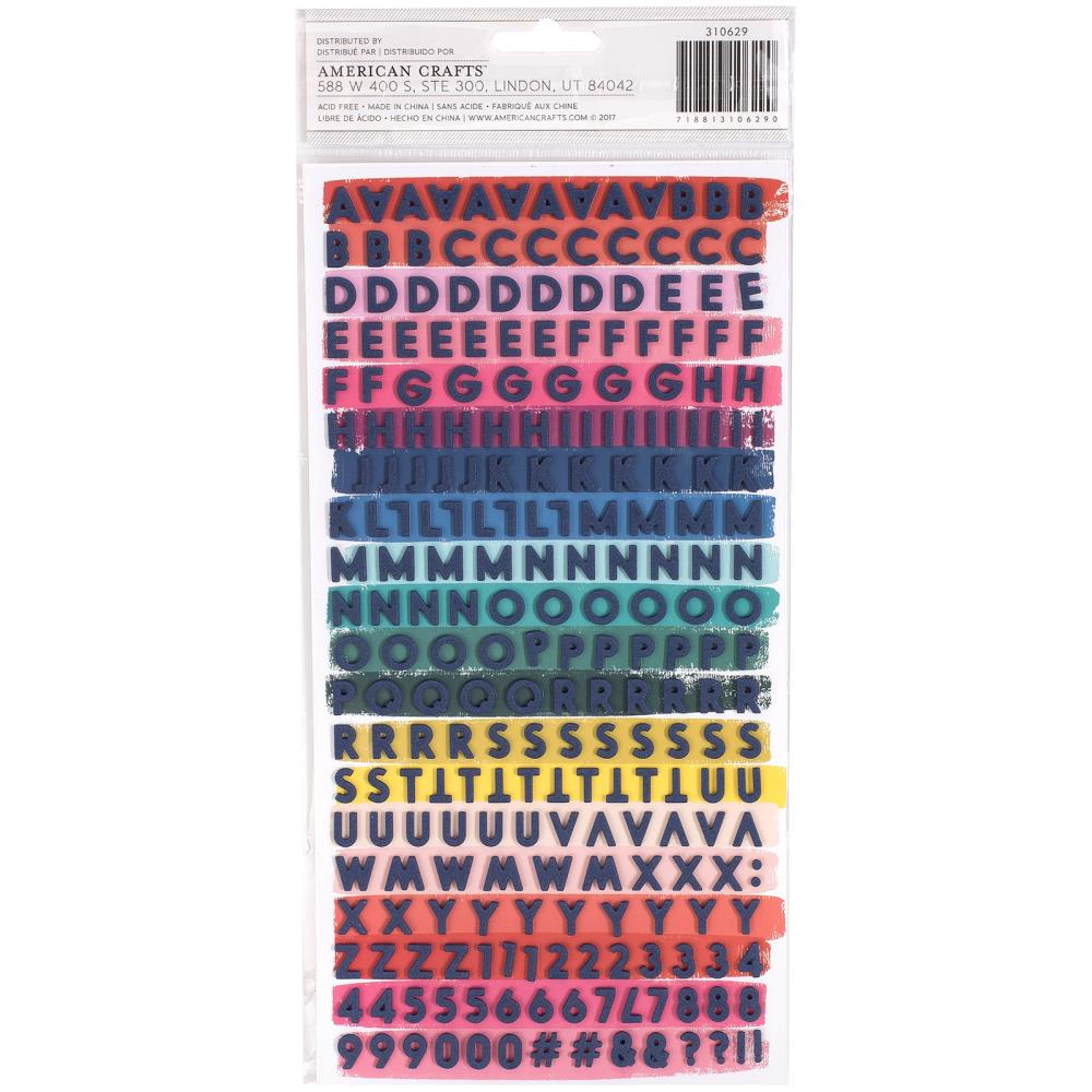 Thickers HAPPY LIFE Foam Letter Stickers 494pc