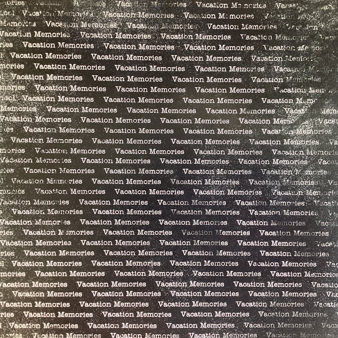 Word Background VACATION MEMORIES 12"X12" Scrapbook Paper