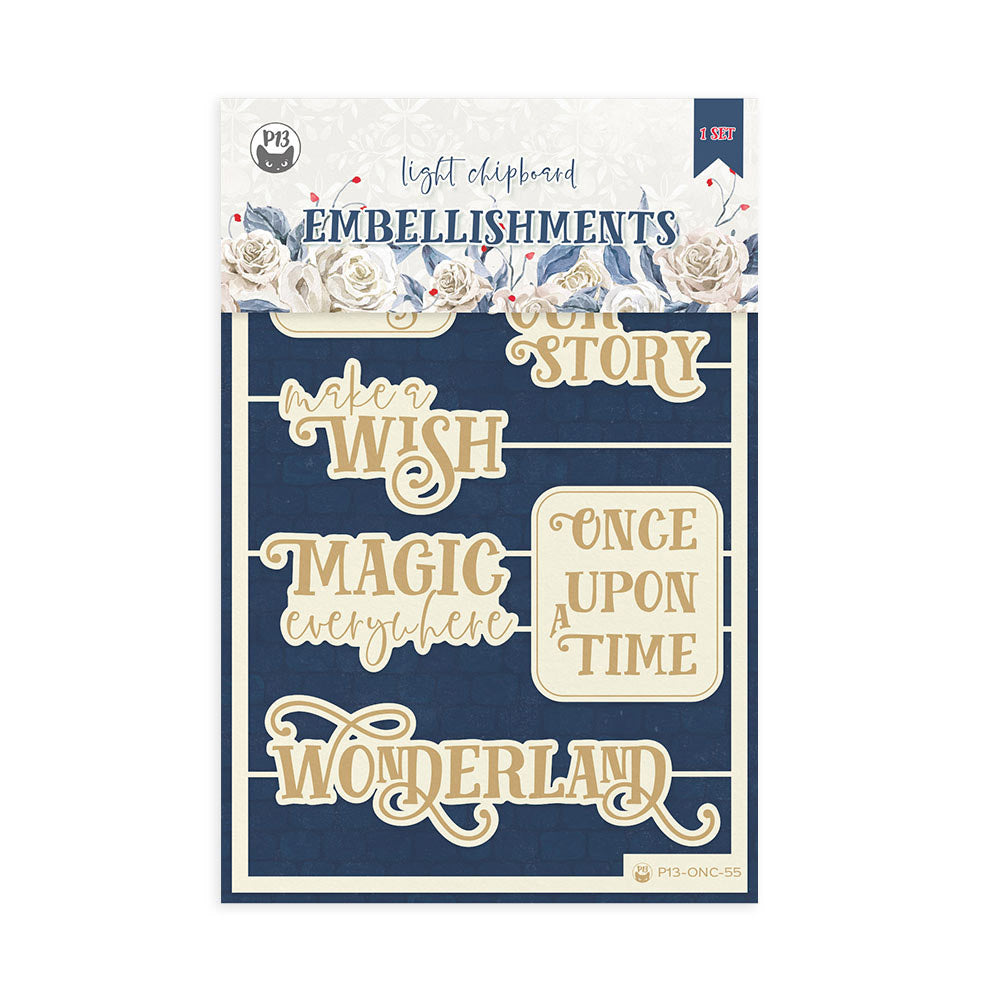 P13 Light Chipboard ONCE UPON A TIME EMBELLISHMENTS