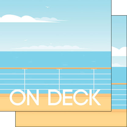 CRUISE ON DECK PAPER PACK 12&quot;X12&quot; Scrapbook Papers 6 Sheets