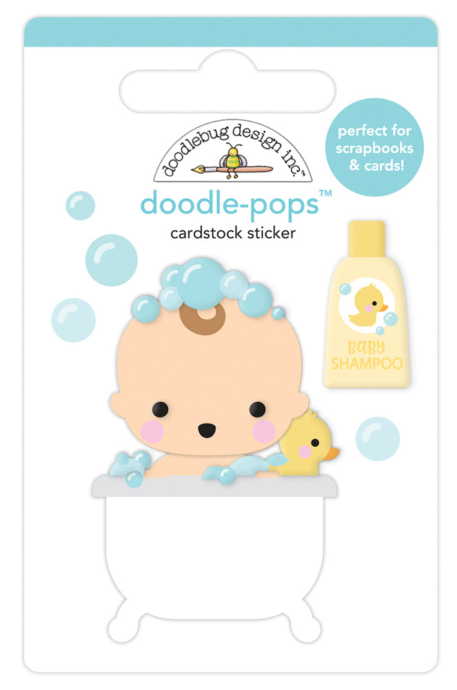 Doodlebug Doodle-Pops Bundle of Joy BATHTIME 3D Stickers