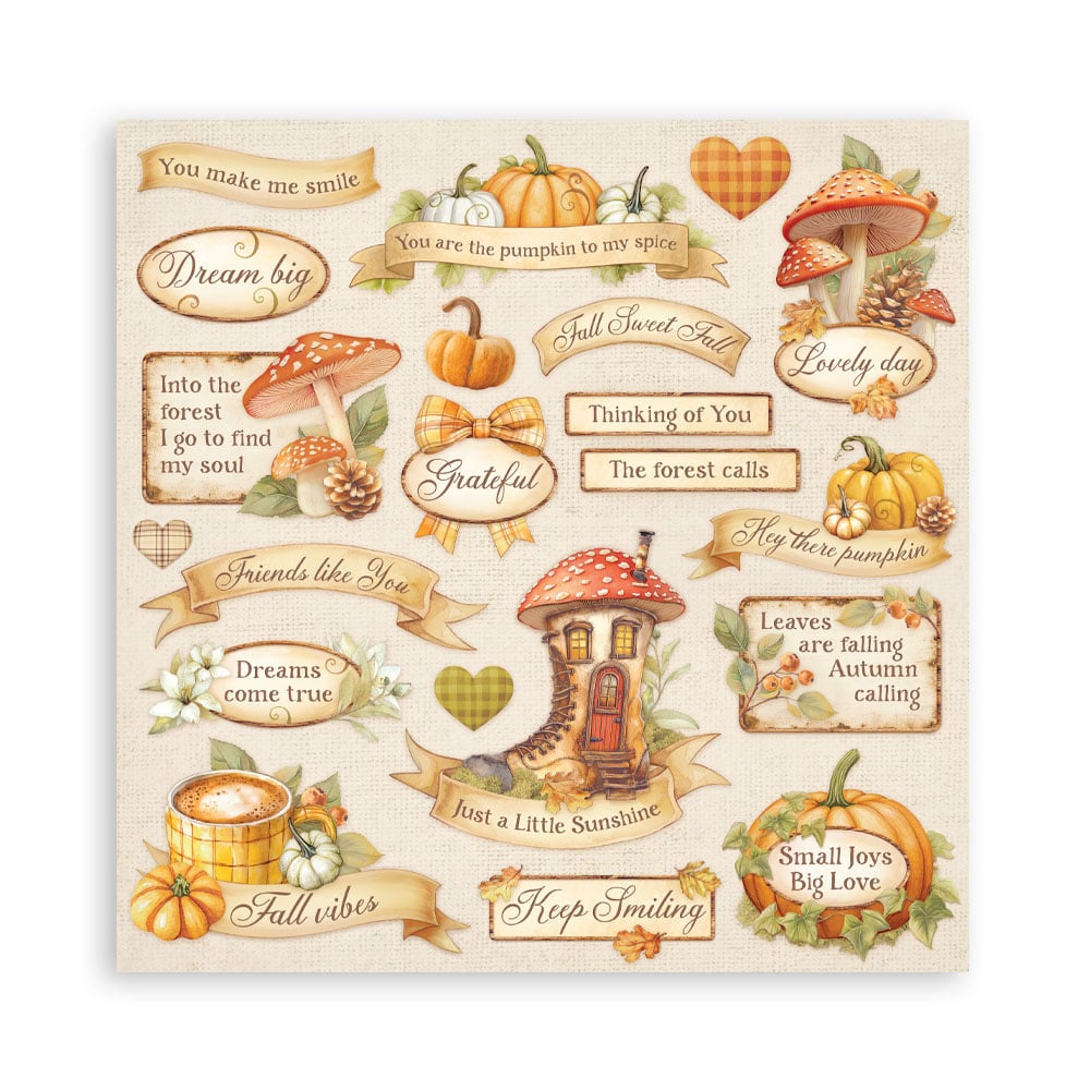 Stamperia Whispering Woods MAXI PAD 8"X8" Scrapbook Paper Pack