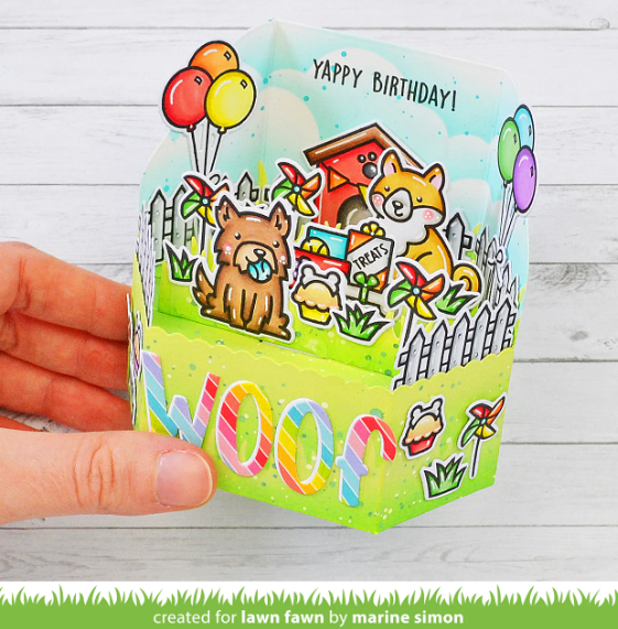 Lawn Fawn YAPPY BIRTHDAY Clear Stamps 29pc