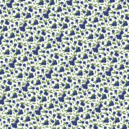 Scrapbook Customs BLUEBERRIES FRUIT GINGHAM 12"X12" Scrapbook Paper