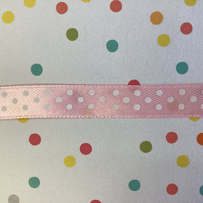 Creative Impressions POLKA DOT SATIN RIBBON 3/8” 1 yards