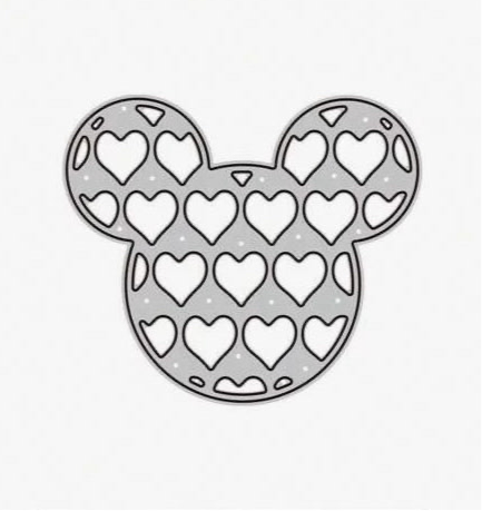 Metal Craft Dies Disney MICKEY HEART HEAD 1pc